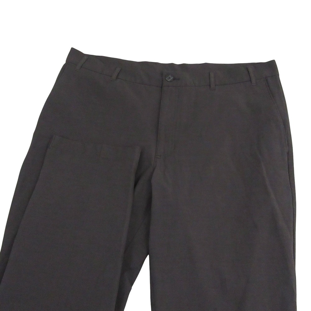 Callaway Mens Golf Pants 40x30‎ Black Stretch Performance Flat Front Trousers